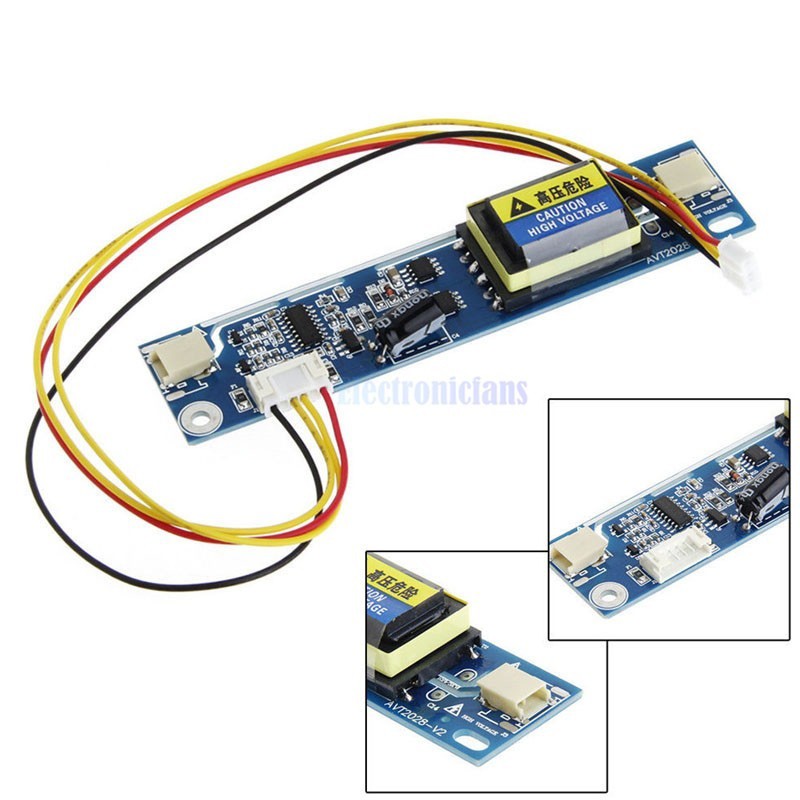 Inverter Backlight LCD CCFL - 2 Lampu - Pin Kecil - TV Monitor