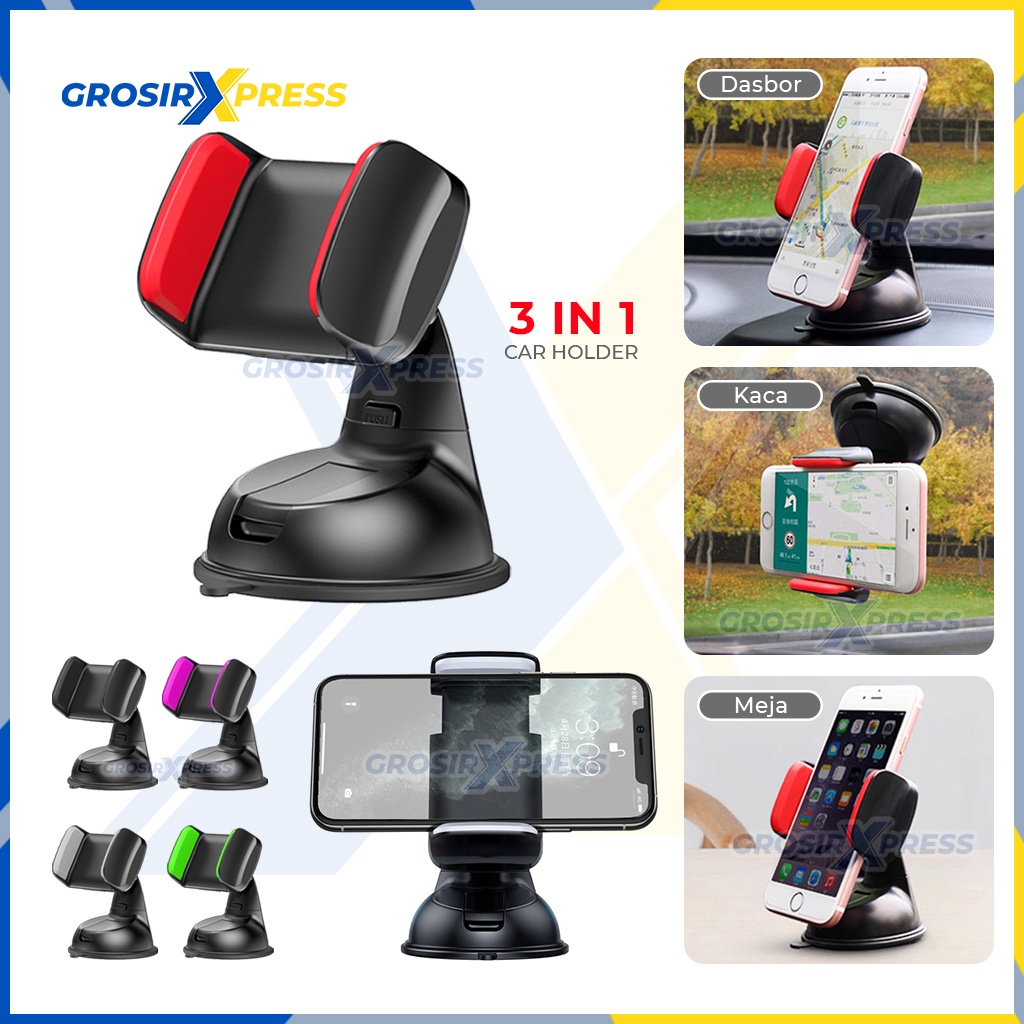 phone holder stand hp tatakan penyangga penahan handphone di dashboard mobil NB36