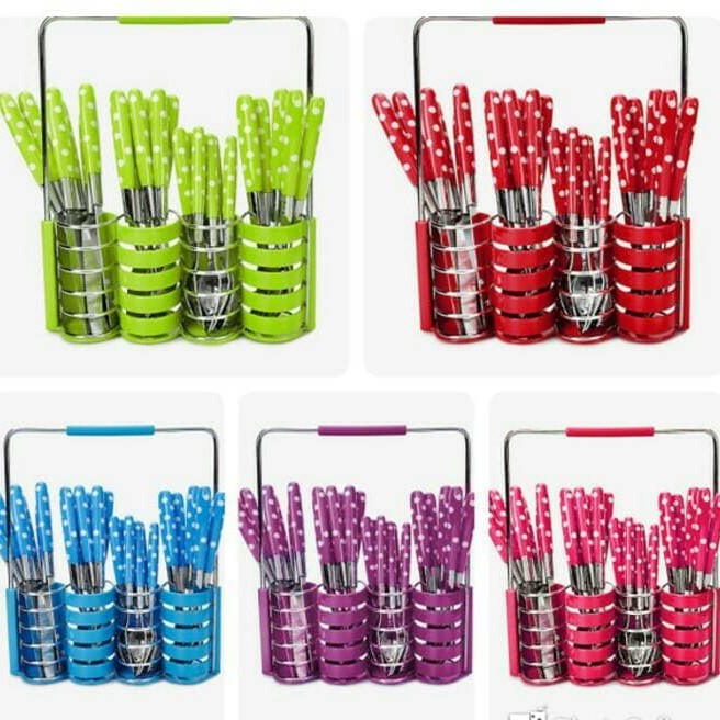 SENDOK POLKADOT SET 24PCS