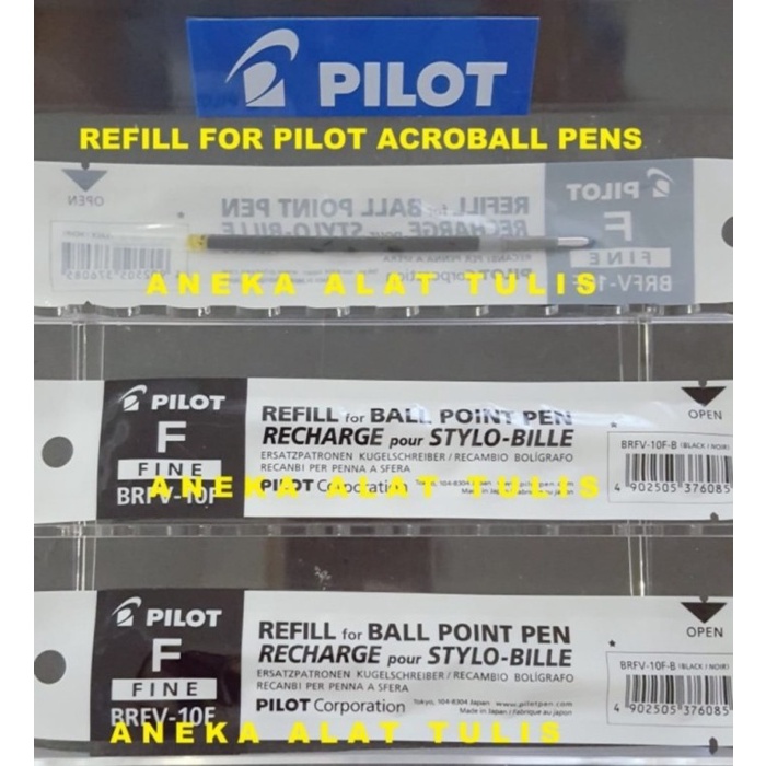 

PILOT ACROBALL REFILL / BRFV-10F/M : ISI ULANG PULPEN ACROBALL