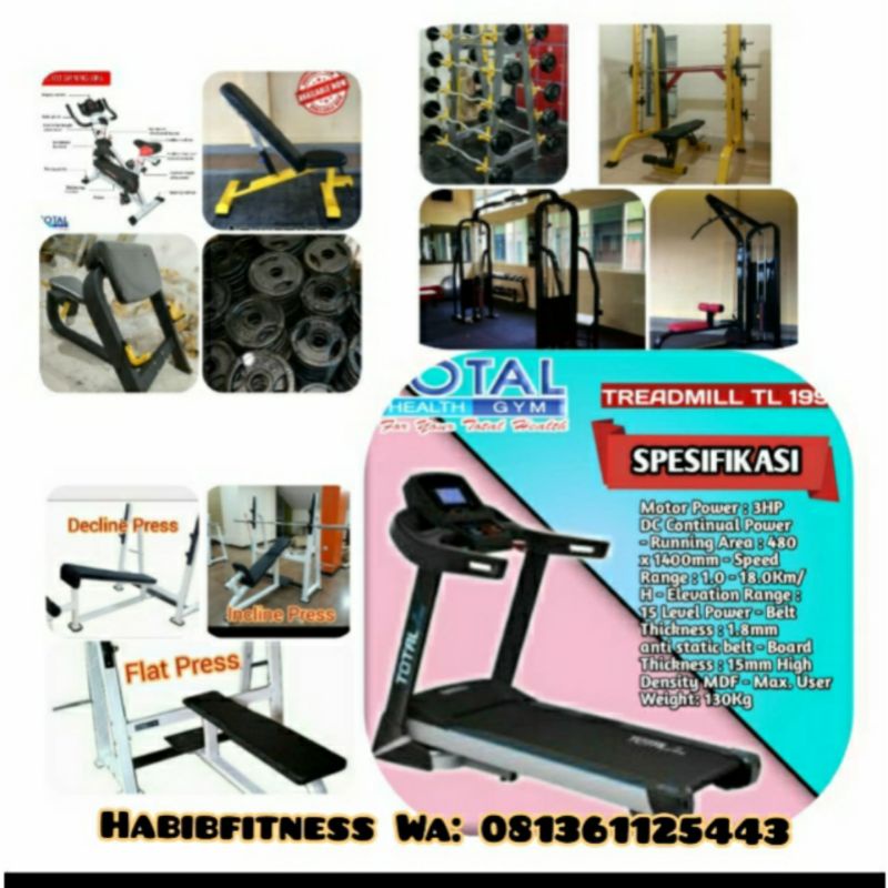PAKET ALAT FITNESS DAN GYM