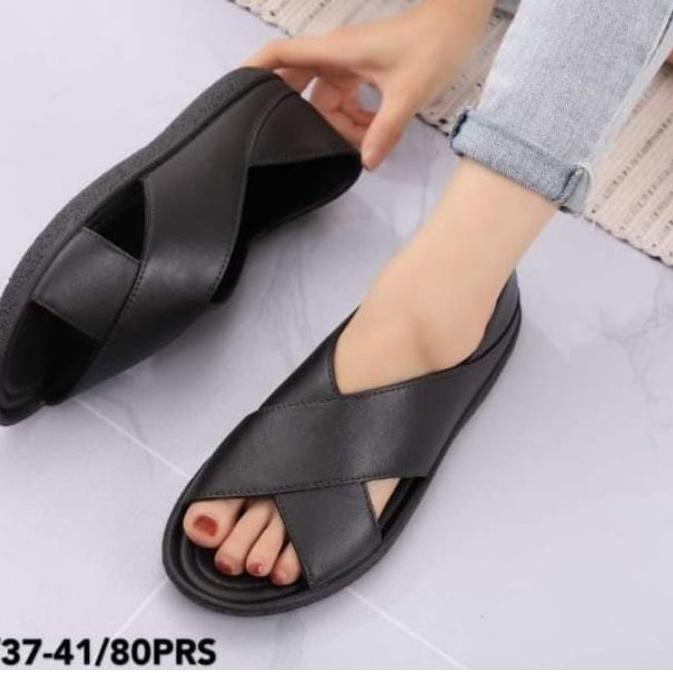 New Arrival|LR12|SEPATU SANDAL WANITA KARET IMPORT BRESLIN 980-H