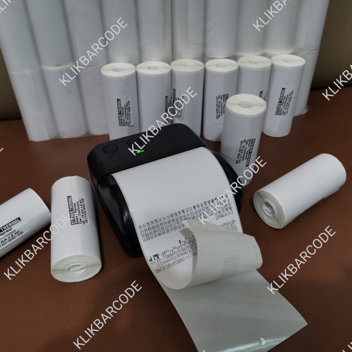 

sticker thermal printer 80mm mobile bluetooth ( 76mm x 6mtr )-bts