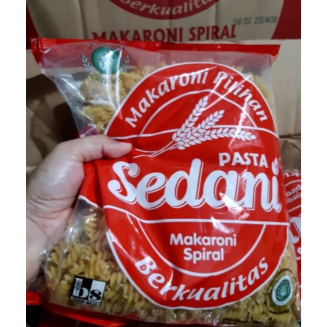 

Makaroni Spiral Pasta Sendani / Makroni Sayur Sedani Kemasan 1 Kg