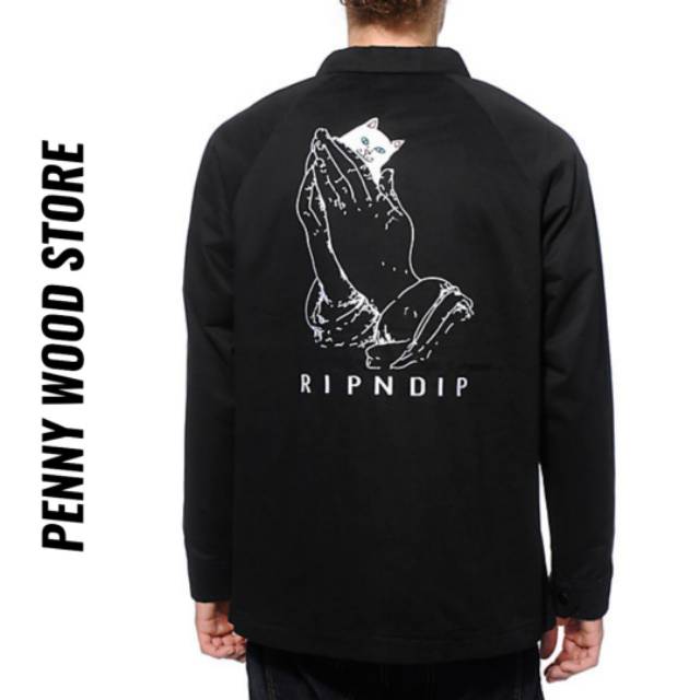 Rip N Dip Lord Nermal Coach Jacket Hitam