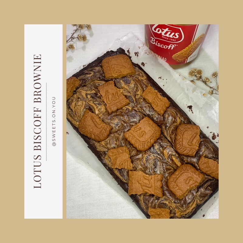 

Lotus Biscoff Brownies 20x10 by Sweets On You | 20x10 CM