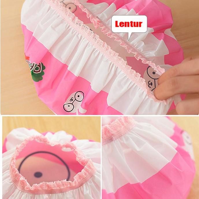 Shower Cap Penutup Rambut Kepala Karakter Lucu