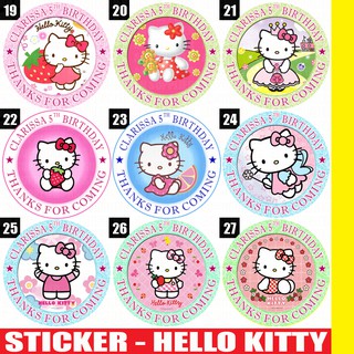 60 STIKER  LABEL BAG KUE SOUVENIR ULTAH ULANG  TAHUN  