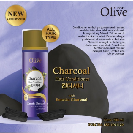 Olive Charcoal Shampoo &amp; Hair Conditioner 200 ml