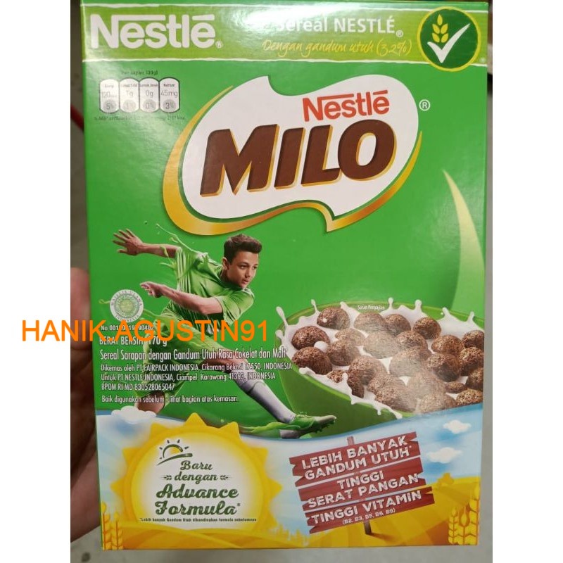 

NESTLE MILO CEREALS 170GR / Sereal Milo / Sereal Sarapan