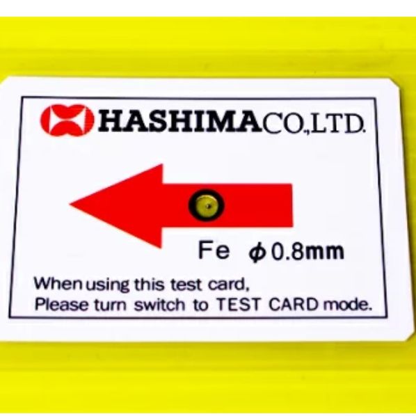 Hashima test card calibration kalibrasi needle detector