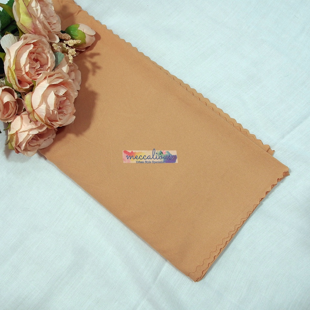 Jilbab Segi Empat Azara Voal Syari 130 x 130 Oskara  Miracle Jumbo Laser Cut-Mustard
