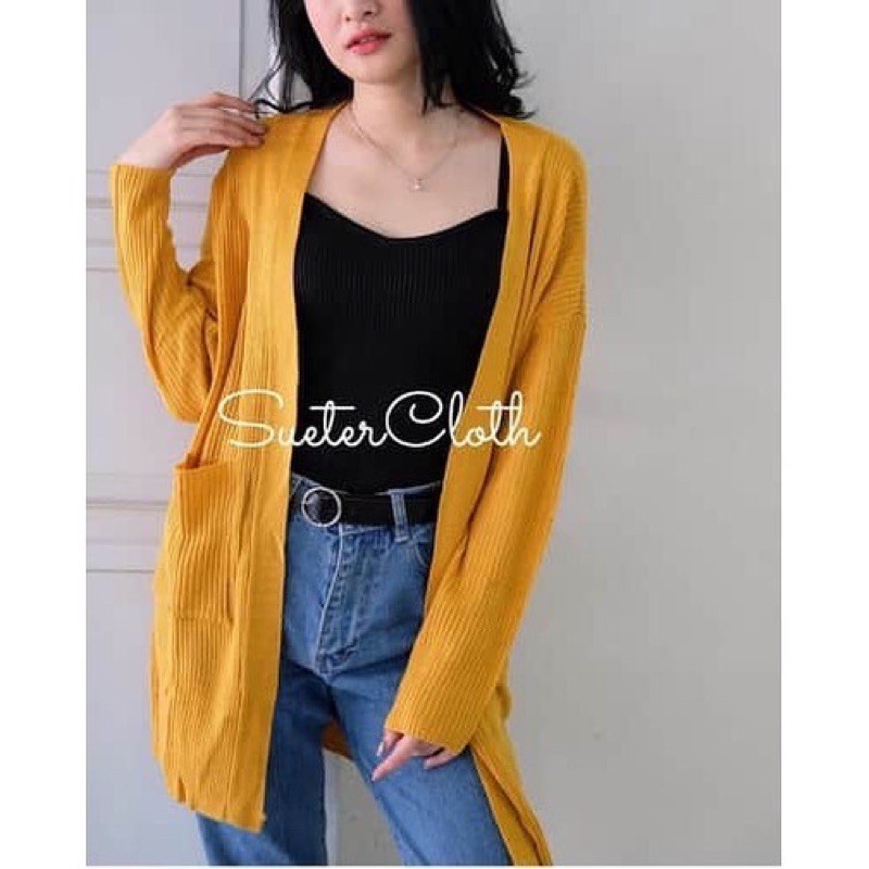 Belleza outlet baju rajut Cardigan rajut atasan wanita BELLE OVERSIZE