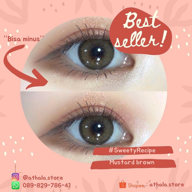 SOFTLENS RECIPE MUSTARD BROWN / bisa minus