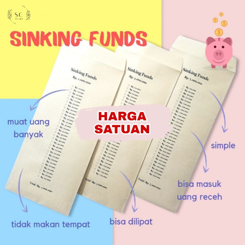 

[HARGA SATUAN] Amplop Tantangan Menabung Sinking Funds Tabungan Target