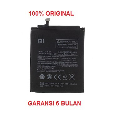 Battery XIAOMI Mi 5x BN31 Original 100% Mi A1