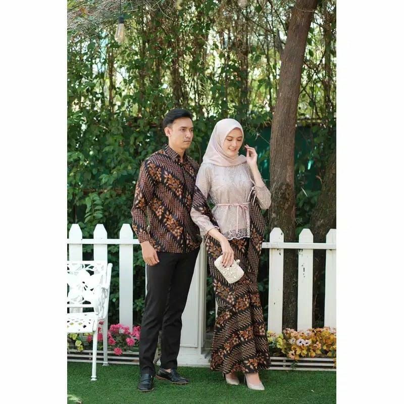 Batik Couple Kebaya Lamaran Modern Kebaya Wisuda Lamaran Baju Tunangan Batik Brukat Baju Couple Kondangan Pesta Kekinian