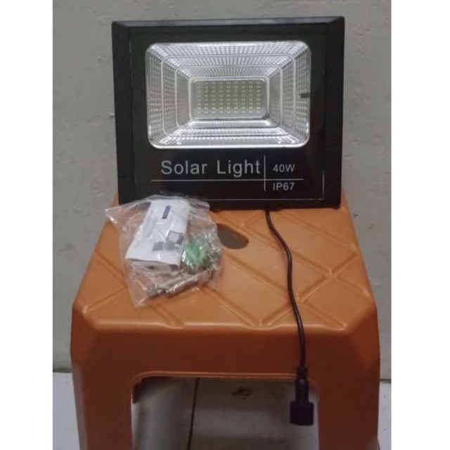 Lampu Sorot Led Solar Panel Tenaga Surya 40Watt 40W lampu panel LED 40 watt