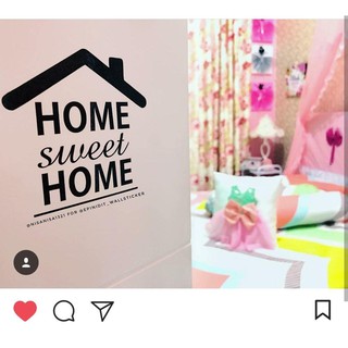 Stiker Home Sweet Home Pintu  Wall Sticker Door Sign Quotes  