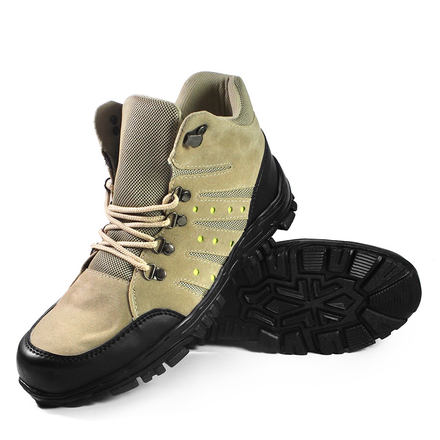 SM88 - Sepatu Murah Cowok Crocodile Macan Boots Safety Pria Outdoor Olahraga Hiking Gunung Terbaru