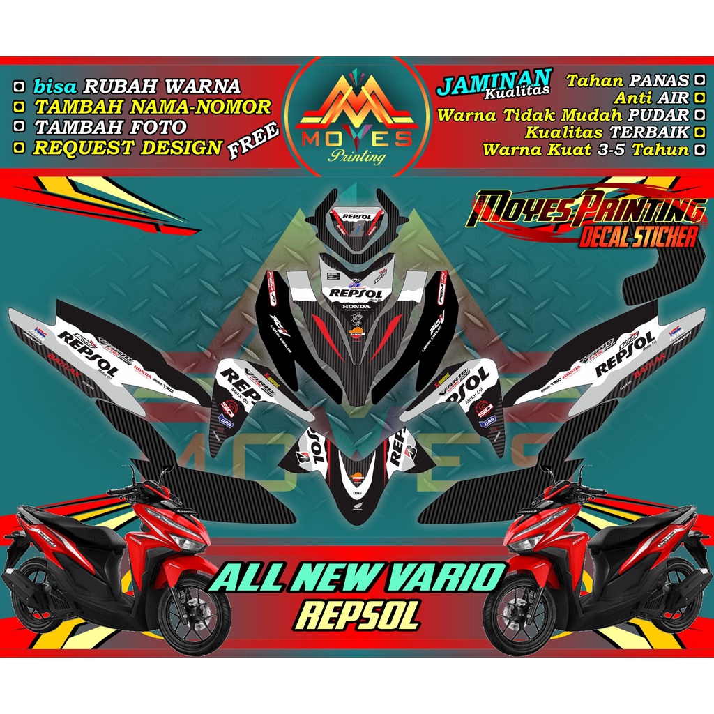 STIKER ALL NEW VARIO 150 FULL BODY - STIKER DECAL ALL NEW VARIO 150 STIKER MOTOR FULL BODY