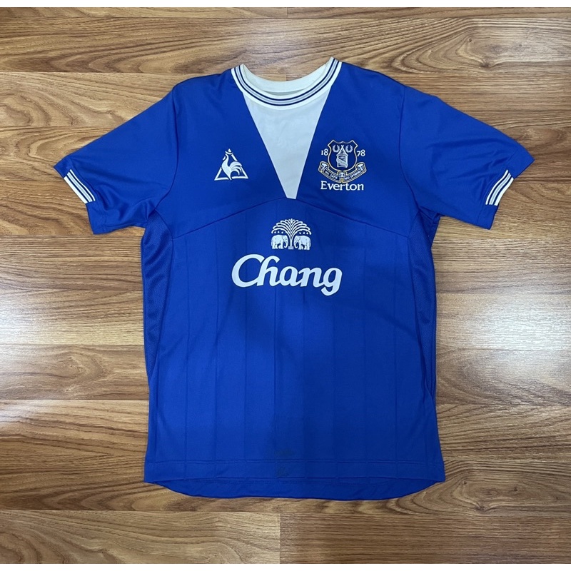 09/10 Le Coq Sportif Everton Home Jersey M