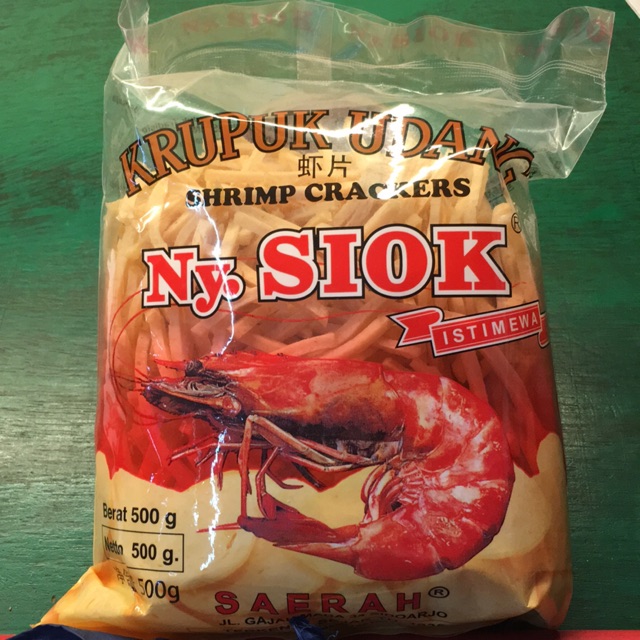 

Krupuk udang stik ny. Siok