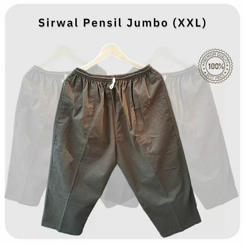 Sirwal JUMBO fit to XXL | Celana Cingkrang size Jumbo XXL celana panjang pria bigsize