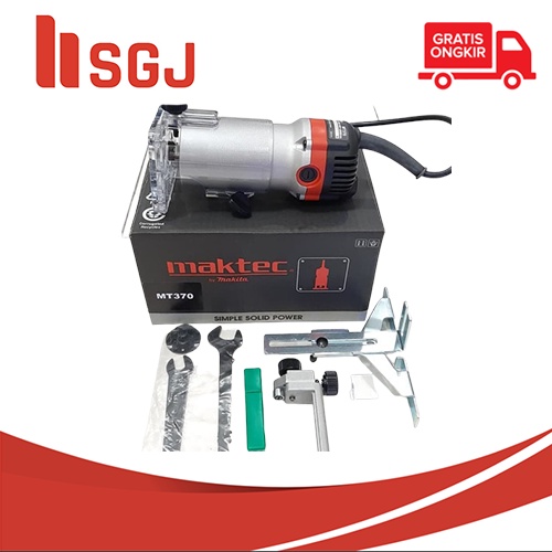 Mesin Profil Router Trimmer Kayu 6mm Maktec MT370