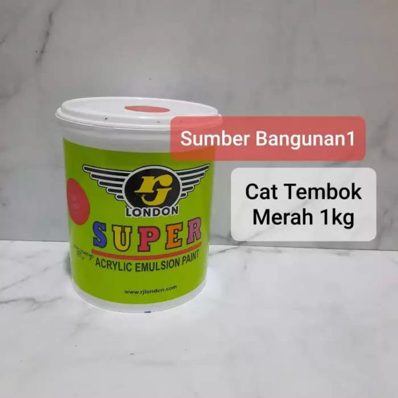 Cat tembok merah 1kg murah cat 1 kg air dinding triplek