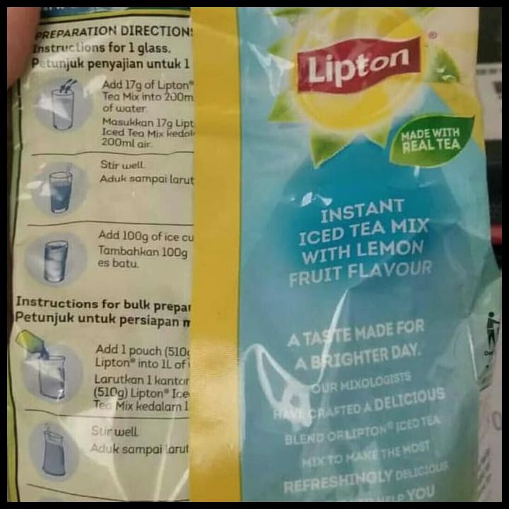 

Lipton - Serbuk Teh Instan Rasa Lemon - 625Gram / Lipton Iced Tea