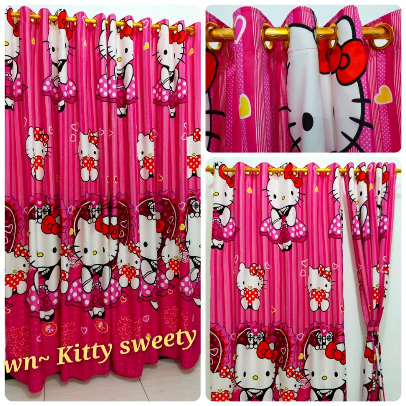 3 motif anak ready stok gorden Smokring Besar 12 Ring Tirai Smokering Homemade