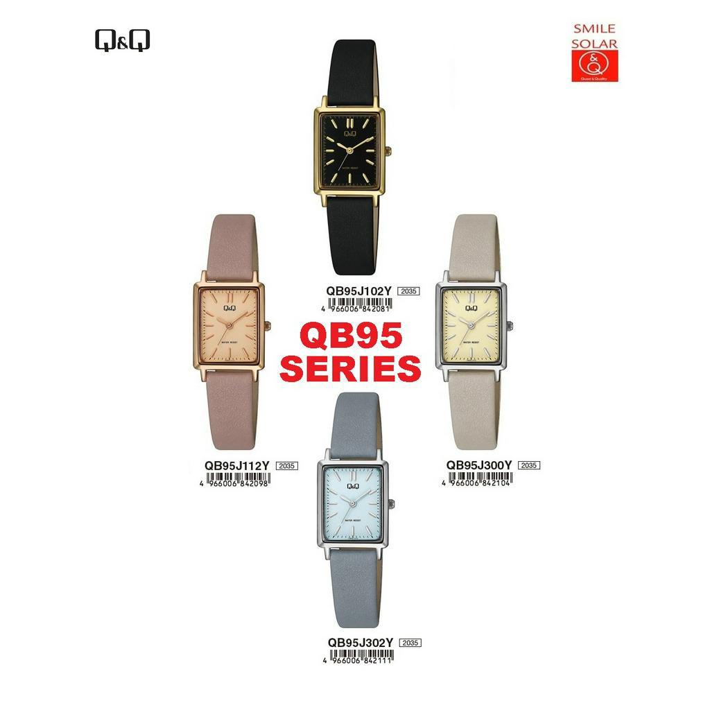 Jam Tangan Pria Classic Casual Kulit Leather Analog Original Q&amp;Q QnQ QQ VW90 QB95 Series