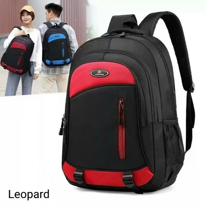 Ransel Mode Ransel Sekolah Oxford Klasik untuk Pria Wanita Remaja Ransel Laptop Kapasitas Besar Perjalanan Pengisi Daya Mochilas