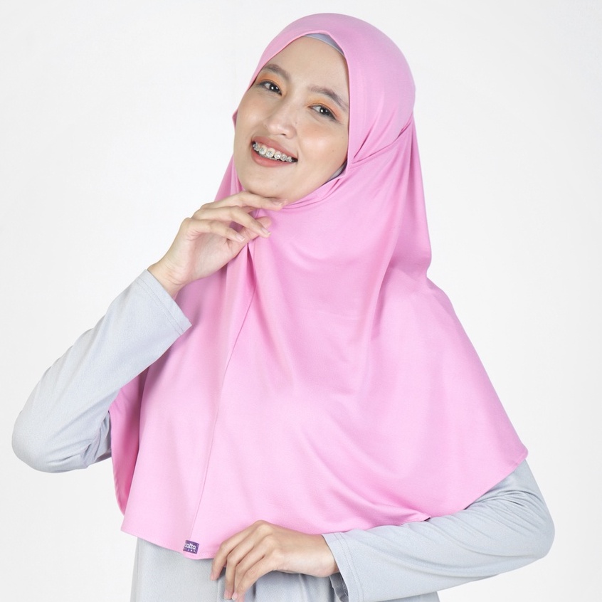 Jilbab instan Bergo Zaria Sabelya-Pink