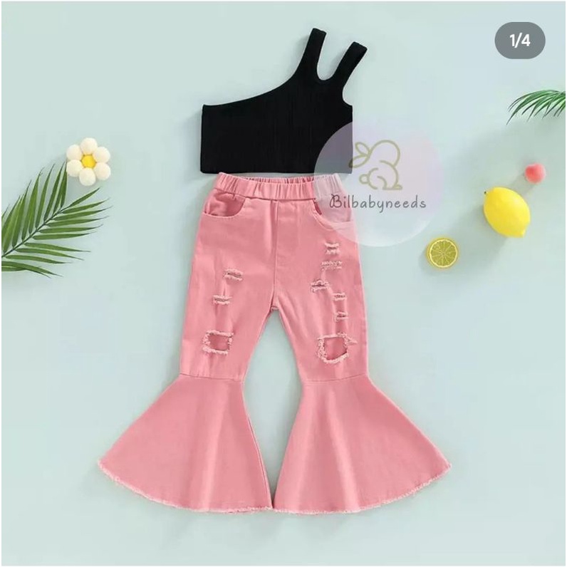 Baju Anak Motif Halus Polos Tunik Premium Kulot N7P1 Balon Jumbo Adem Lembut Kekinian Lucu Kaos Pere