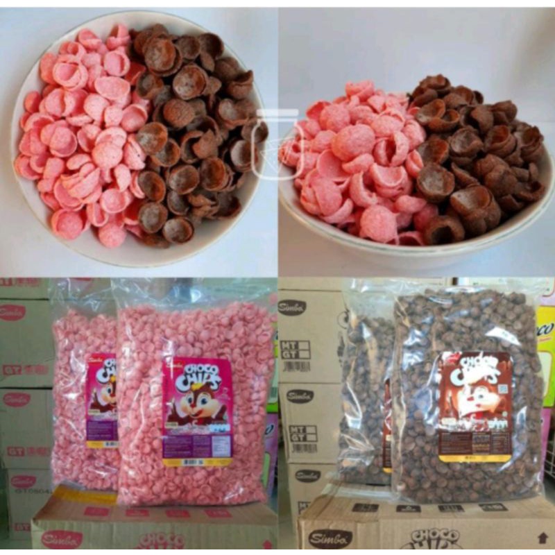 

Simba Choco chips/ choco crunch 250gr /snack kiloan