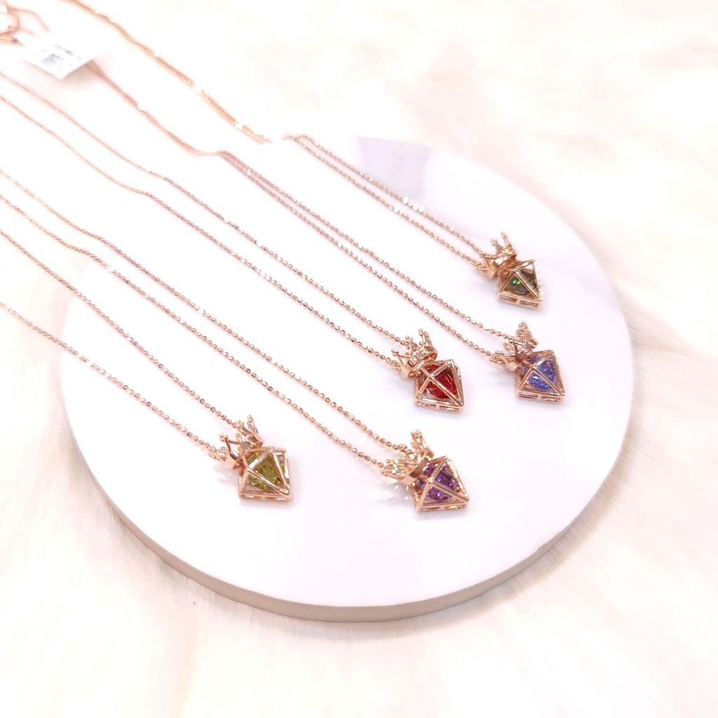 Kalung Rantai Emas Perhiasan Kadar 750/75% (LJ) Birthstone