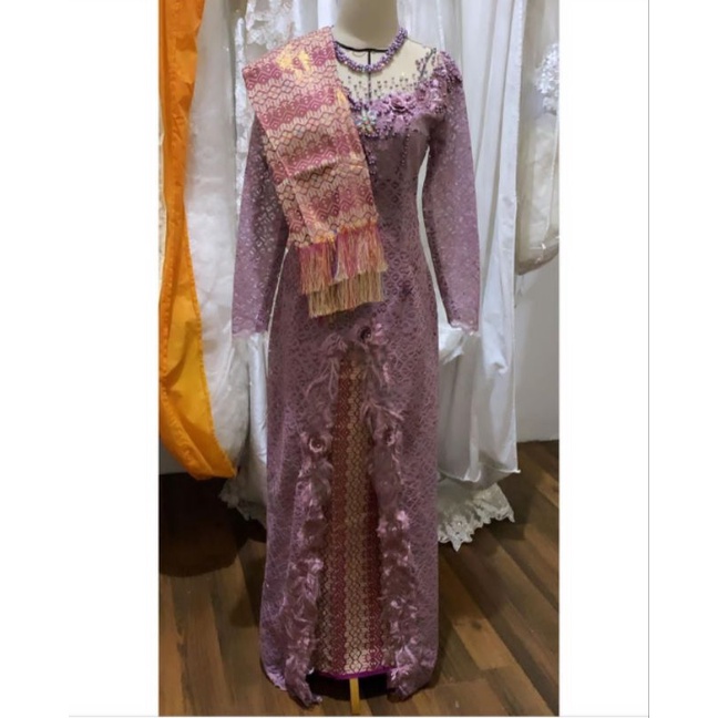 SEWA set kebaya pengantin batak martupol marhusip lengkap dg sarung dan ulos kebaya akad murah