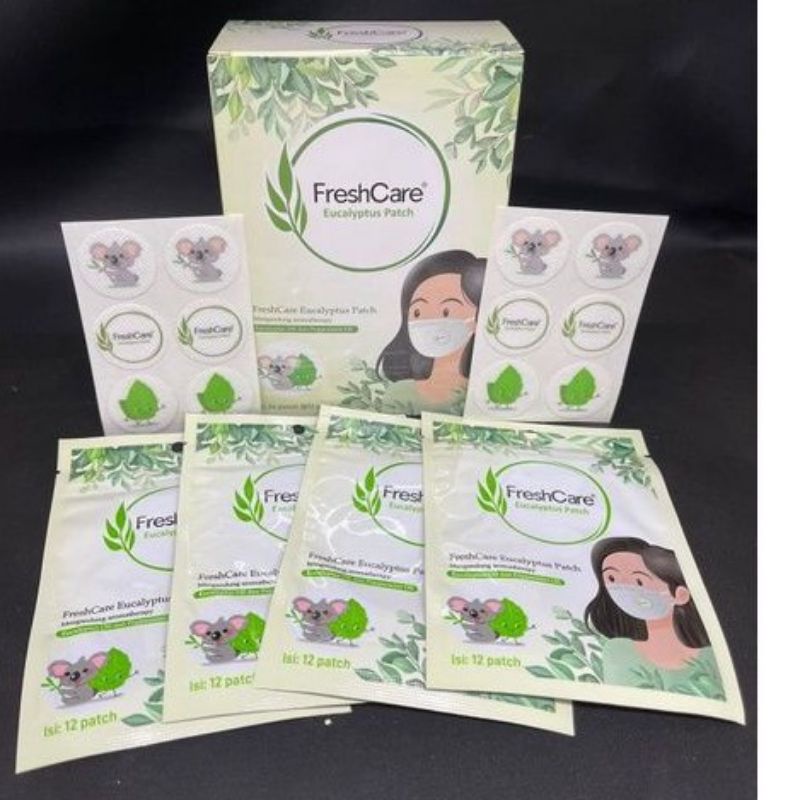 FRESHCARE Eucalyptus Patch ISI 12PCS FRESHCARE Koyo Tempel Masker Untuk Pernafasan Fresh