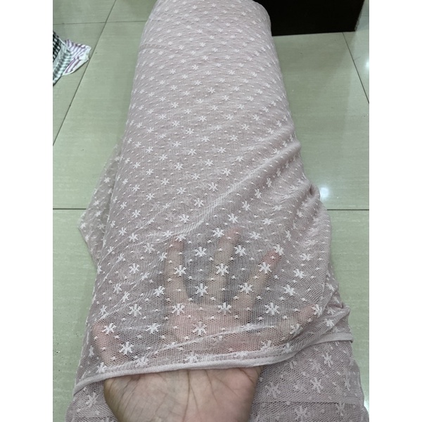 Kain Tulle Polkadot Bintang / Tulle SNOW FLAKES / Tulle Star
