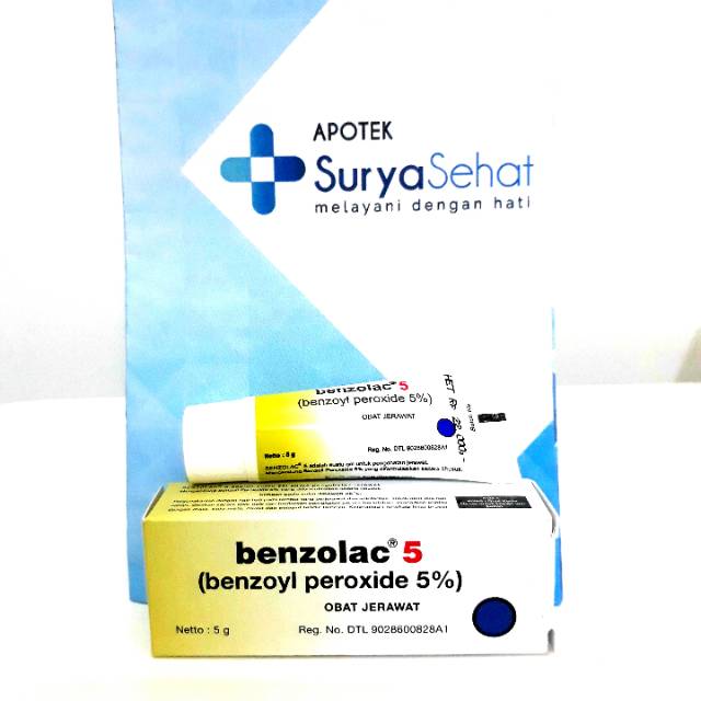 Benzolac 5% 5gram - Obat Jerawat