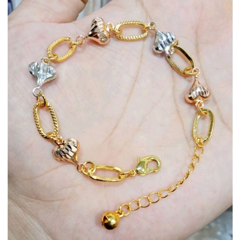 XAK-545.gelang tangan xuping wanita berlapis emas uk18cm.