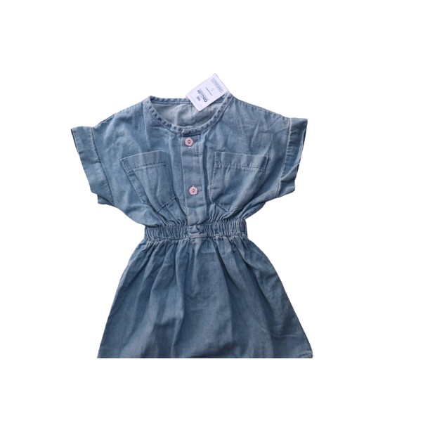 CARVA ORIGINAL ATASAN ANAK DRESS ANAK BIANCA JEANS DENIM PEREMPUAN JEANS BIANCA 1-5 TAHUN REALPICT