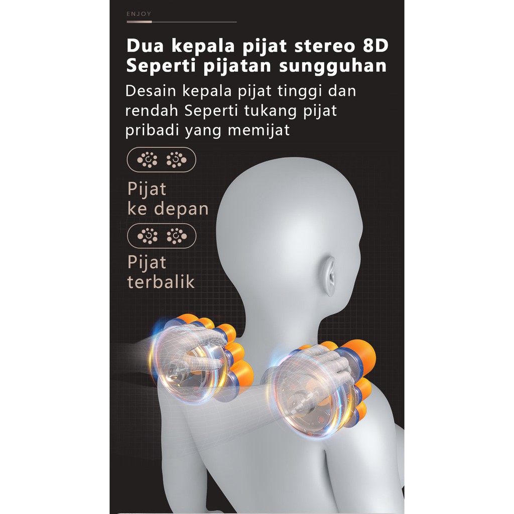 【Stok Baru】Bantal pijat multifungsi, dapat dipanaskan dan digunakan secara terpisah Massage pillow