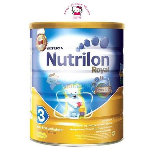 terlaris Susu Bayi Nutrilon Royal 3 rasa Vanila 800 gr (1 - 3 tahun) Kaleng/Tin murah
