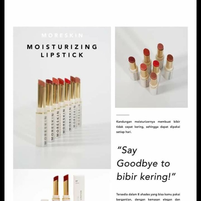 LIPSTIK MORESKIN NASA MOISTURIZING LIPSTIK PELEMBAB BIBIR ALAMI ORI 09 COKLAT