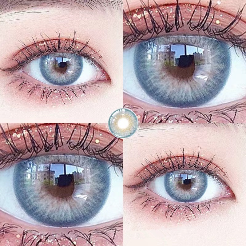 ✔️100%  Soflen Model Terbaru 2023 Softlens Murah 1 Pasang Lensa Kontak Warna Diameter 14.2MM Softlens Mata Soflent Normal Soflens Korea Aesthetic Depkes Soflen