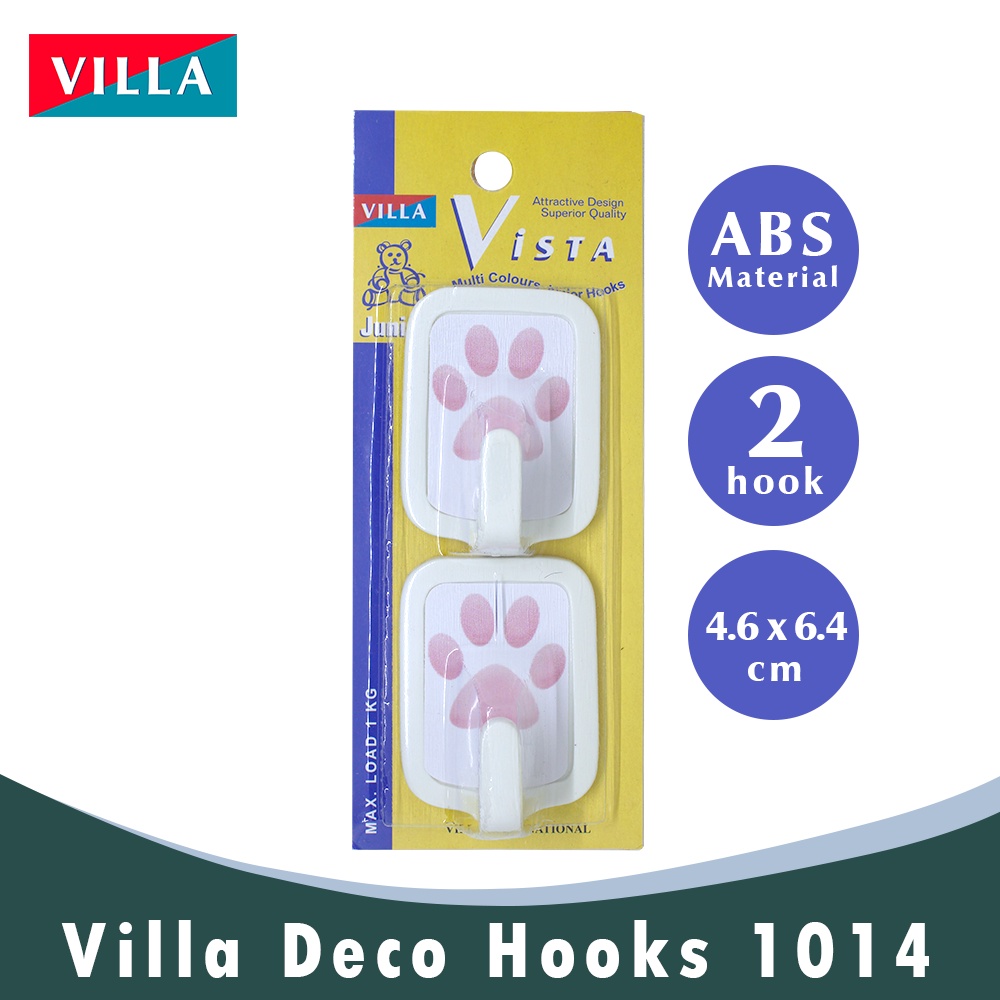 Ktmstore Villa Deco Hook Gantungan baju Kail Unik Tempel Kuat 2201-1014