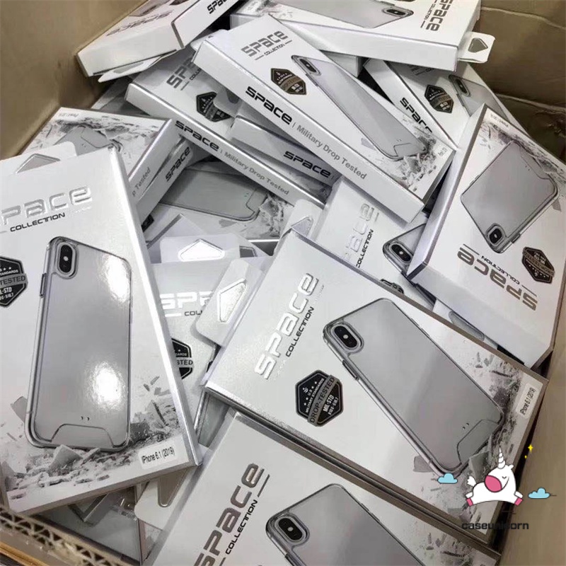 Casing Space Untuk Iphone14 13 Pro MAX 12 Pro MAX 11 Pro MAX Casing Transparan level Untuk iPhone 6 6s 78 Plus XR X XS MAX SE 2020 Casing Anti Jatuh Mewah Dengan Box